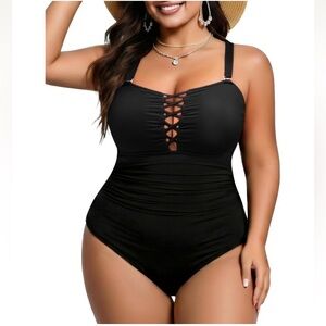 Sophisticated Black One-Piece Swimsuit
